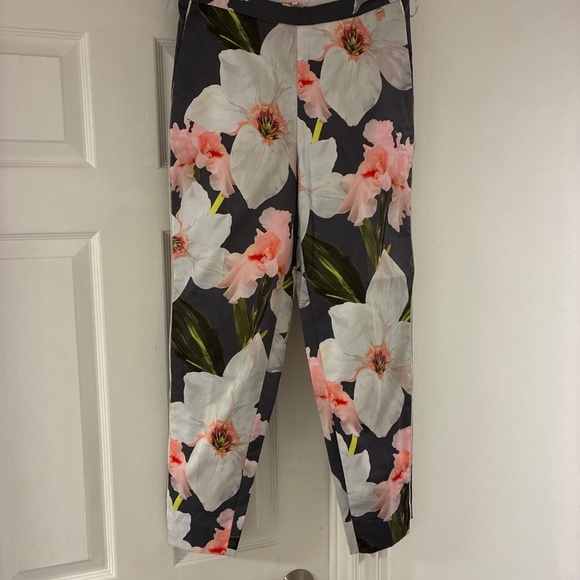 Ted Baker Flower Print Pants - Picture 2 of 5